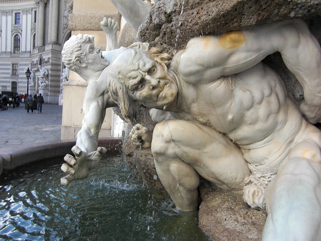 sochy, fontána, voda